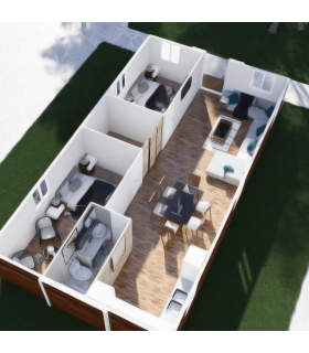 Hybrid Expansible 54m2: La flexibilidad de una Casa Expandible